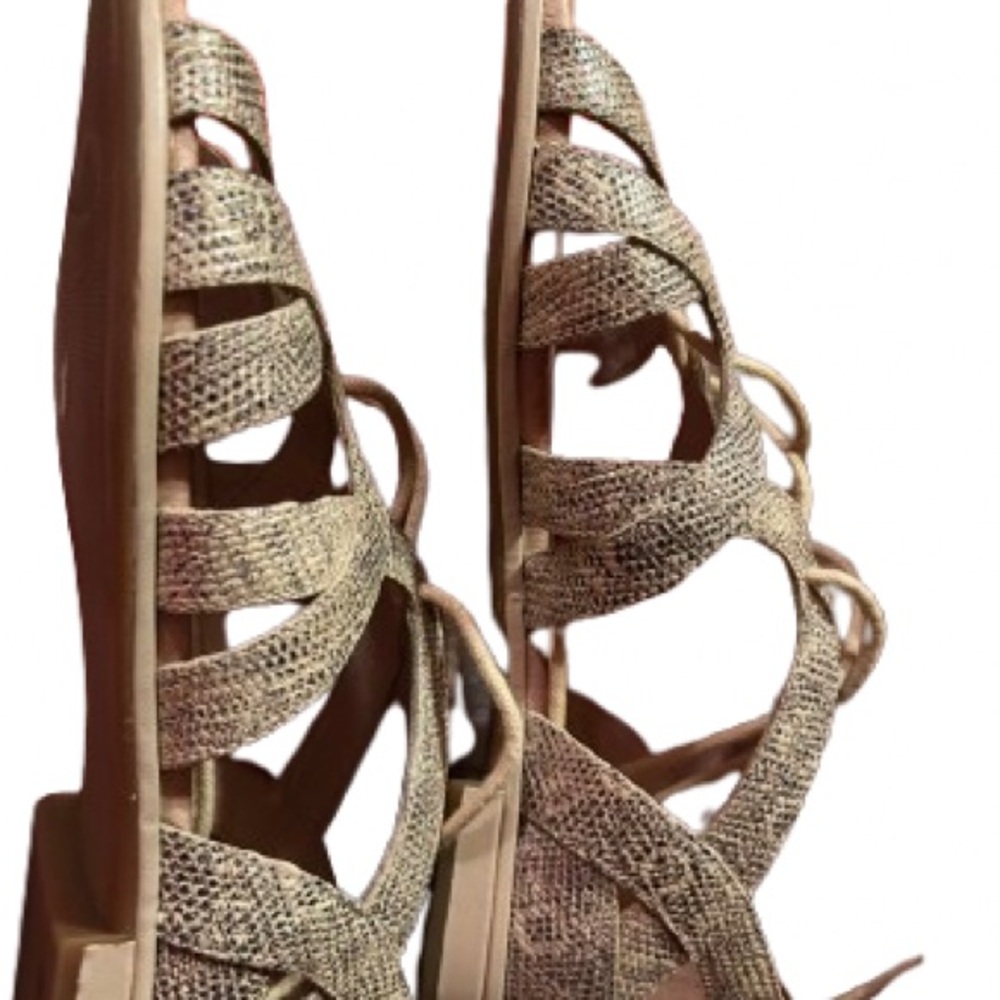 Women's Textured Tie Sandals from Nurture - size 6.5- NWT -buy 2 items & 20% off